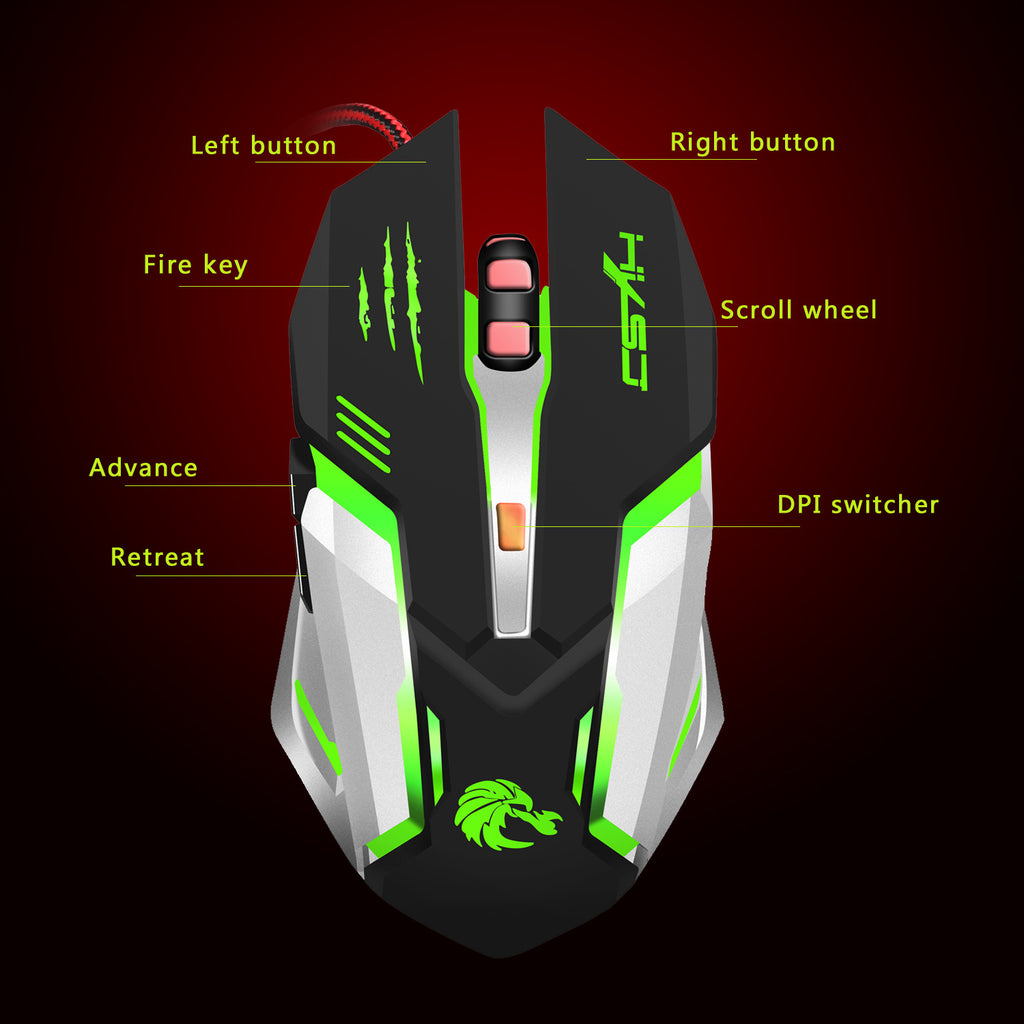 New S100 Mechanical Colorful Gaming Mouse