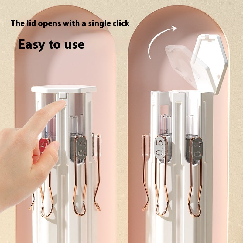 Pressing Pen Suitable For Portable Six Pens Pencil Box Kit