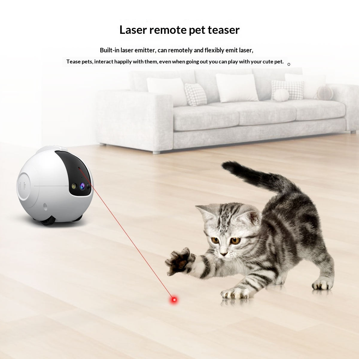 Pet AI Smart Interactive Toy And Tumbler Monitor