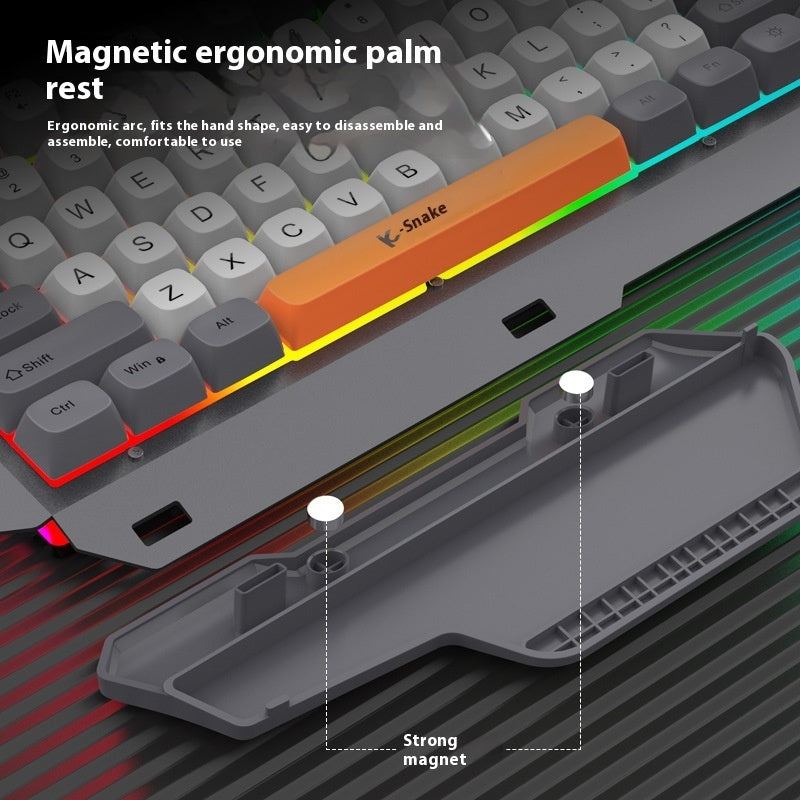 Wired Game Keyboard Color Matching Notebook Key Mouse Suit