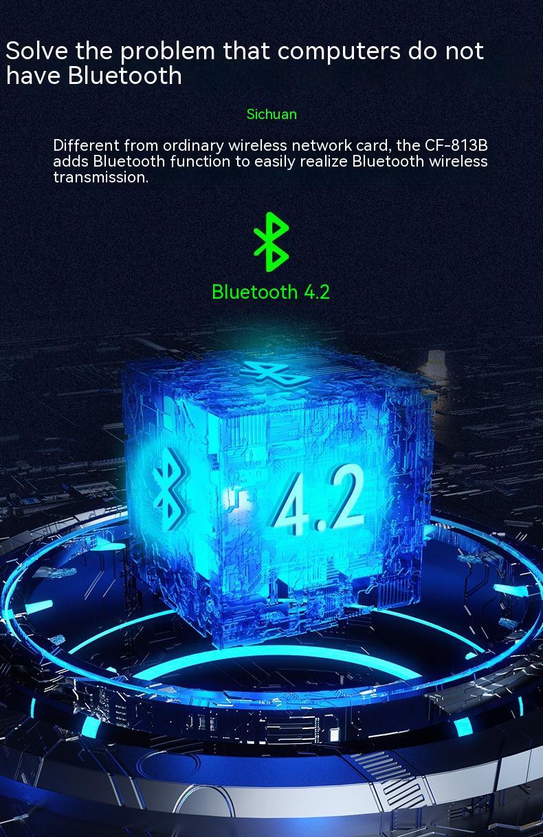 Two-in-one Network Card Mini Bluetooth Adapter Dual Band AP