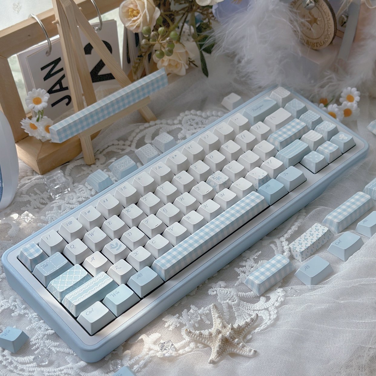 Lyric Poetry-themed Mechanically Adorable PBT Dye-sublimation Custom Keycaps