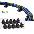 10PCS 13mm nylon Black adhesive cable clamp Wire Cable Clip