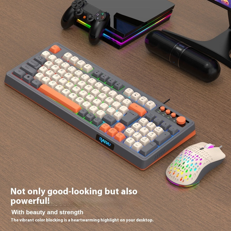 E-sports Games Keyboard And Mouse Set Mechanical Feeling Computer Key Mouse