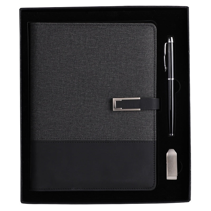 Business Thickening Notebook Soft Leather High-grade Gift Set