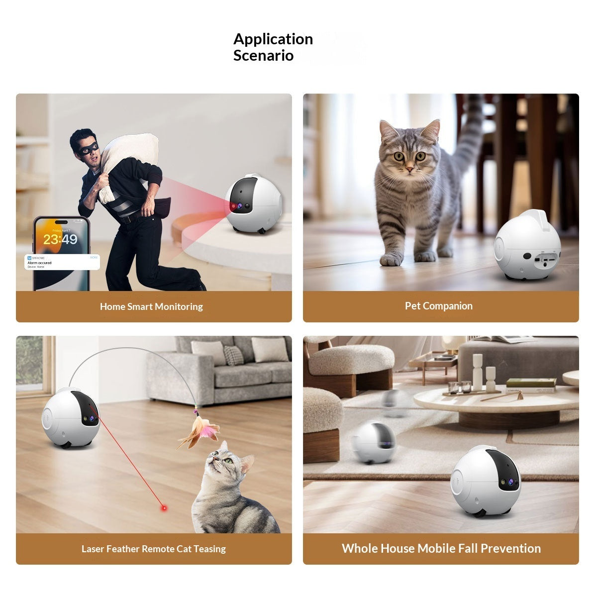 Pet AI Smart Interactive Toy And Tumbler Monitor