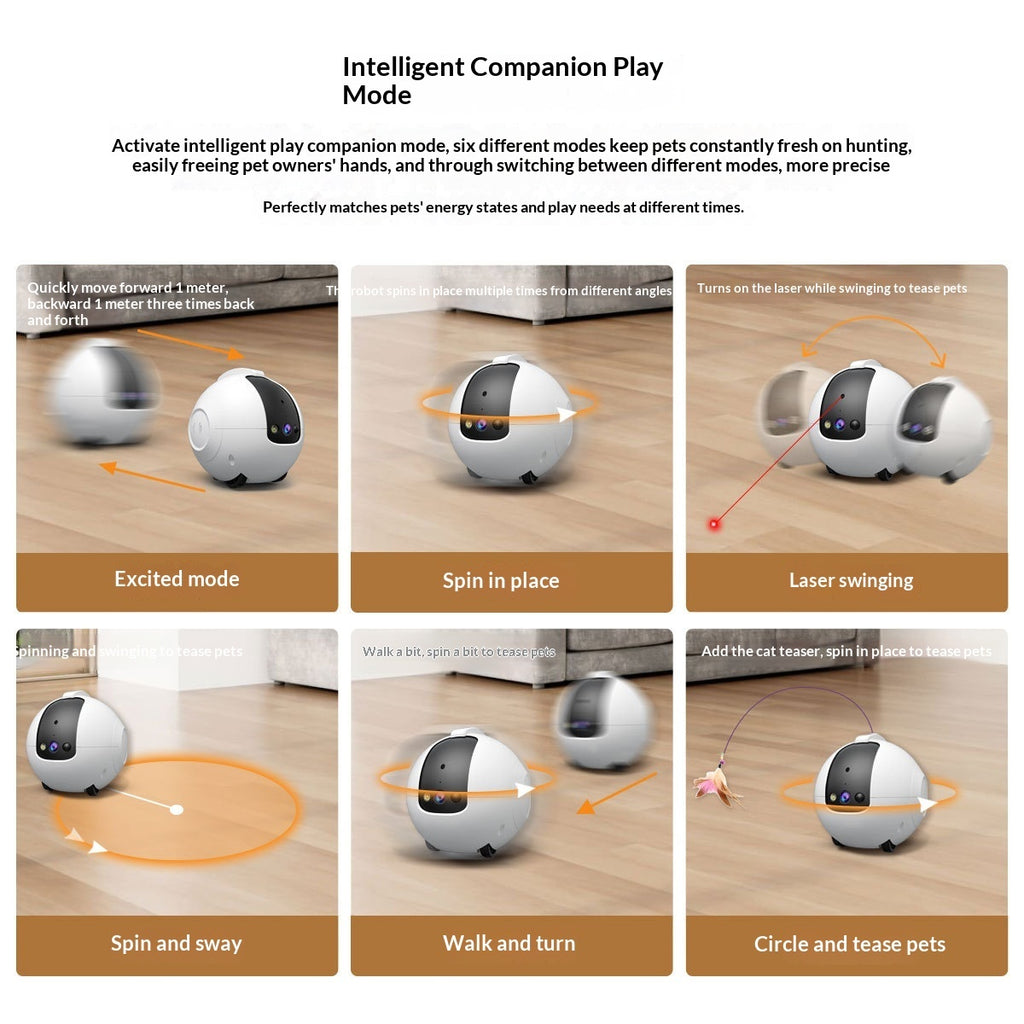Pet AI Smart Interactive Toy And Tumbler Monitor