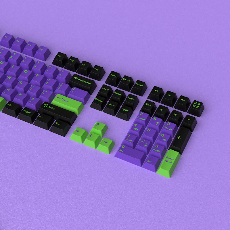 Positive Engraved Small Full Set 126 Key Height Two-color Key Cap