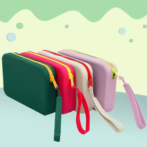 Square Large Capacity Cosmetic Toiletry Storage Bag Multi-Functional Digital Storage Box Organizer for Home And Travel