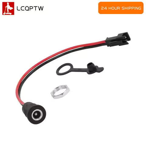 Connector Cable for Electric Scooter 5.5 X 2.1mm DC Power Jack Socket Female Panel Mount To 2 Pin JST SM Male Plug 5.5*2.1 MM