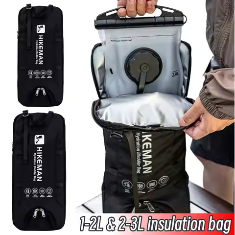 Hydration Bladder Insulation Sleeve for 1-2L & 2-3L Water Bladder Water Resistant Protective Insulated Sleeve for Hiking Cycling