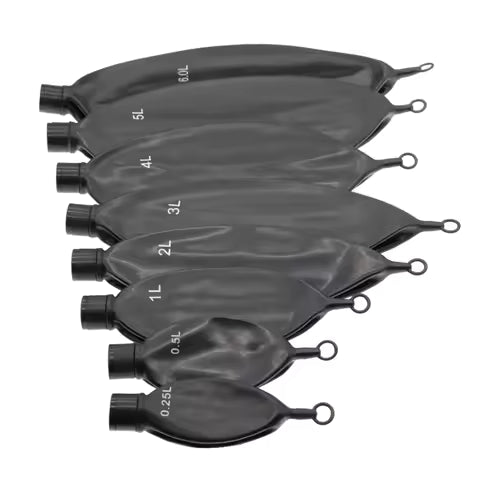 0.25L-12L 11 Sizes Anesthesia Ventilator Reusable Latex Airbag Breathing Bag Reservoir Bag Anesthesia Machine Respirator Air Sac