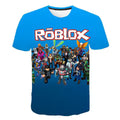 NewRoblox Game Kids T-Shirt Boys Girls Cartoon Print Casual Short Sleeve T-Shirt Summer Fun Extra Large Children's Clothing Gift