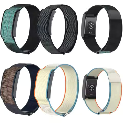 Nylon Braid Band for Amazfit Helio Strap Sport Wristband Loop Design Replacement Bracelet Fitness Tracker Breathable Watchband