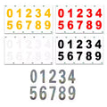 0-9 Recognizable Reflective Mailbox Number Sticker for Outside Address Door Car Window Sign Number Sticker Decal