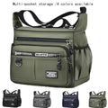 Men's Crossbody Messenger Satchel - Multi-layered Pockets, Adjustable Shoulder Strap, Business Single Shoulder Bag