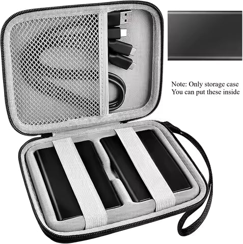 (CASE ONLY)Case Compatible with Samsung T7/ for T7 Touch Portable SSD - 1TB, 2TB, 500GB USB 3.2 External Solid State Drive. Carr
