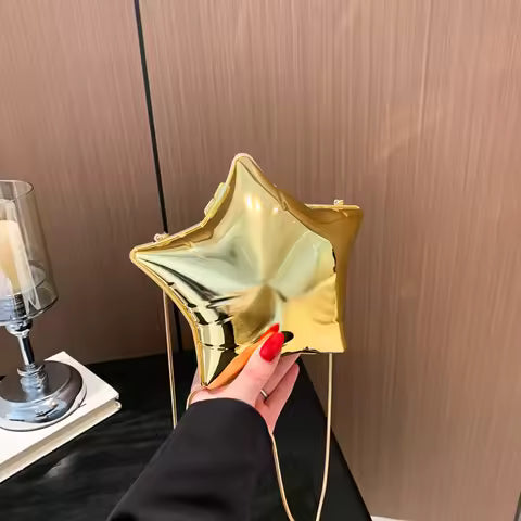 Solid Acrylic Star-shaped Chain Individuality MINI Jewelrybag Fashion Shoulder Bag 2024 Hot Sale Bags for Women Bolsas Femininas