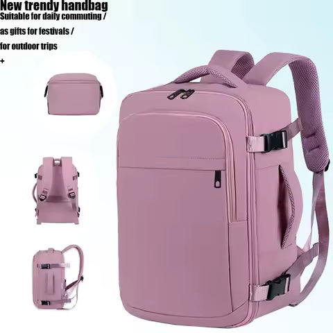 Versatile Multi-pocket Backpack Multi-color Option Adjustable-strap Lightweight for Daily Use Casual Functional Bag