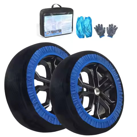 0XXC 2Pcs Snow Socks For Tires Tire Socks Textile Snow Chains Ensuring Stability in Snow Conditions