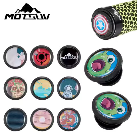1 Pair Bicycle Handlebar End Plugs MTB Grip Handle Bar Cap Mountain Road Bike Grip Stopper BMX Bike Accessorie