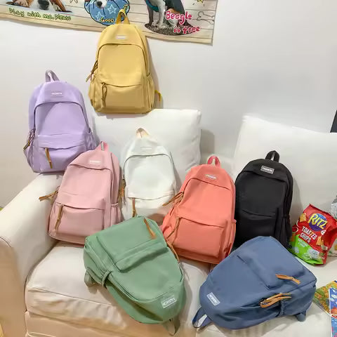 Simple Backpacks for College Students, High School Students, Junior High School Students, Casual Backpacks, Backpacks