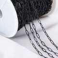 0.5M 1M 2M Gun Black Stainless Steel 2.5mm to 6mm Thin Frame Link Chain for Jewelry Making Findings DIY Necklace Bracelet Chain
