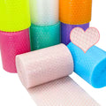 0.2*6M Lovely Thicked Heart Shape Bubble Wrap Shockproof Packaging Buffer Bubble Paper Foam Roll Bubble Wrap Pouches Goods Pack