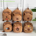 1 pc Capybara Doll Plush Backpacks Portable Cartoon Animals Cute Capybara Backpack Plush Women Bag Gift For Girls Kids