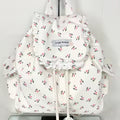 1 Korean floral bag female small fresh girl commuter backpack with large capacity backpack