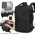 Men's vacuum compression backpack, dry wet separation expandable backpack, anti-theft computer backpack, short distance backpack