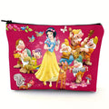 1 Piece Disney Cartoon Pattern Snow White Fashion Cosmetic Bag - Women's Cute Multifunctional Zipper Bag, Jewelry Storage Bag, Perfect Travel Zipper Storage Bag - Fun Birthday Gift