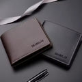 Pu Leather Men Short Wallet Thin Style Folding Young Men Credit Card Holder Wallet