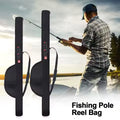 New Portable Fishing Rod Bag With Shoulder Strap Folding Fishing Pole Reel Bag 118/128cm Fishing Rod Case