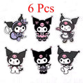 1 Set Cartoon Sanrio Kuromi Brooch Enamel Lapel Badge Pins Backpack Jacket Collar Bag Accessories Acrylic Jewelry Gifts