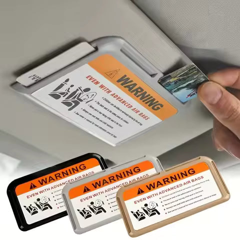 1 Pack Car Visor Card Holder Durable PVC Temporary Parking Card Storage Box Safely Store Credit Cards and ID Cards
