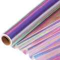 1 roll Iridescent Cellophane Wrap for Gift Baskets Wrapping Paper Holographic Cellophane Wrap Roll for Gift Floral 32in x 50 Ft