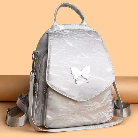 Fashion Backpack 2024 New Versatile Backpack For Women High Quality Leather Knapsack Light Luxury Commuting Simplicity Femininas