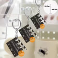"You Are The Main Character" Pendant Keychain Clapperboard 2D Flat Acrylic Ornament Charms Hanging Decoration for Bag Party Gift