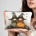 "Witch" Print Durable Zippered Makeup Bag for Travel Cosmetic Pouch with Multiple Pockets Women Toiletry Organizer Christmas