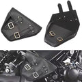1 Pair Motorcycle Black Leather Side Saddle Bags For Honda Rebel CMX 300 500&ABS Models 2017-2022
