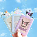 Sanrios Hellokittys Kuromi My Melody Photocard Holder Photo Album Sleeves Students Stationery Supply Card Holder Case Keychain