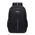 Men's Backpack - large capacity black laptop bag, adjustable strap and multiple compartments, leisure travel bag