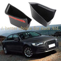 1 Pair Abs Car Door Front Storage Box for Audi A6L 2012-2017 2018 Door Storage Inner Box Container with Mats