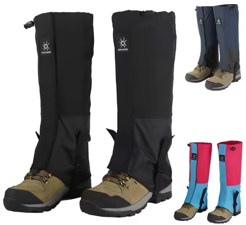 1 Pair Adults Children Long Tube Leg Covers Pants Shoes Cover Waterproof Sandproof Legs Protection For Hiking Skiing Climbing
