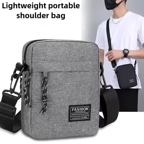 Casual and fashionable men's crossbody bag,waterproof,wear-resistant,durable,large capacity,suitable for daily use and travel
