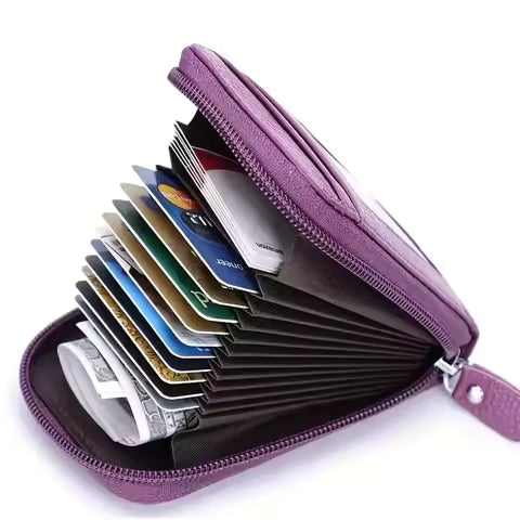 A stylish and exquisite wallet with multiple card slots and a compact design
