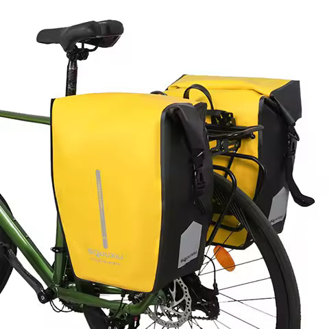 1 Pair Bike Pannier Bag Multi-functional Bicycle Bag Bicycle Rear Seat Trunk Bag Bike Saddle Bag for Travel Outdoor 2024