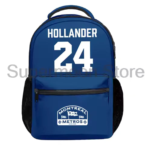 Tv Show Heated Rivalry Shane Hollander 24 Backpack Men Women Rucksack Casual Travel Bag Unisex Outdoor Daypack