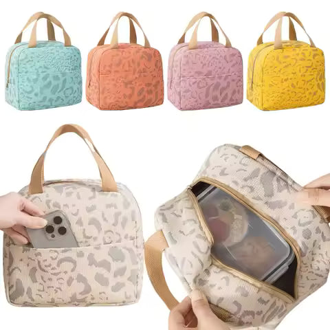 1-2PCS Ink Pattern Insulation Bag Go Out Portable Bento Bag Lunch Box Bag Outdoor Travel Ice Pack Hand-held Picnic Bag Lunch Bag
